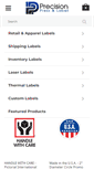 Mobile Screenshot of precisionpressandlabel.com